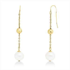 Ohrhänger  14kt Gelbgold mit 0,00ct Diamanten