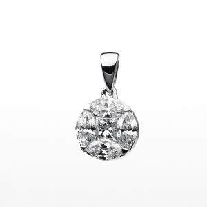 Anhänger 18 kt WG, mit Öse