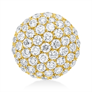 Pavé Anhänger  18kt Gelbgold mit 0,55ct Diamanten