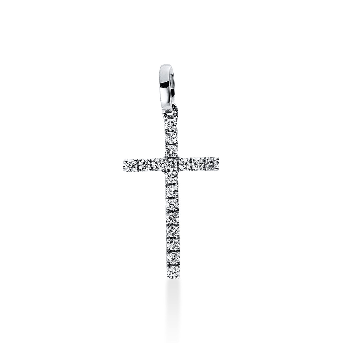 Anhänger 18 kt WG Kreuz, mit Öse