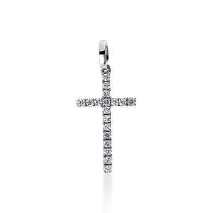 Anhänger 18 kt WG Kreuz, mit Öse