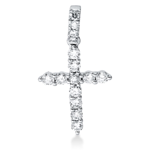 Anhänger 18 kt WG Kreuz, mit Öse