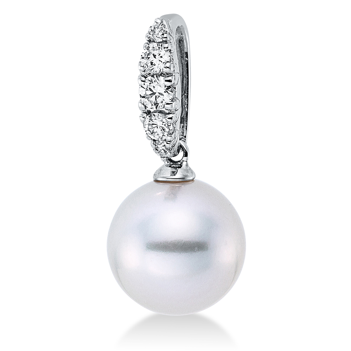 Anhänger  18kt Weißgold mit 0,17ct Diamanten