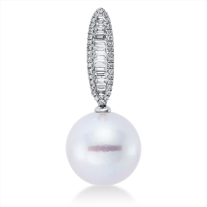 Anhänger  18kt Weißgold mit 0,33ct Diamanten