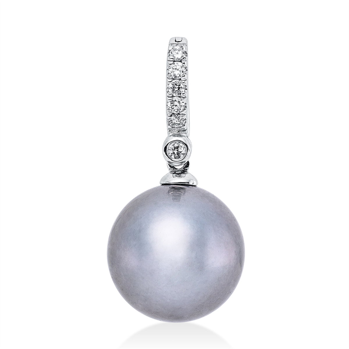 Anhänger  18kt Weißgold mit 0,05ct Diamanten