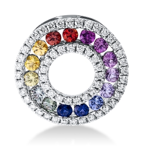 Anhänger 18 kt GG Kreis