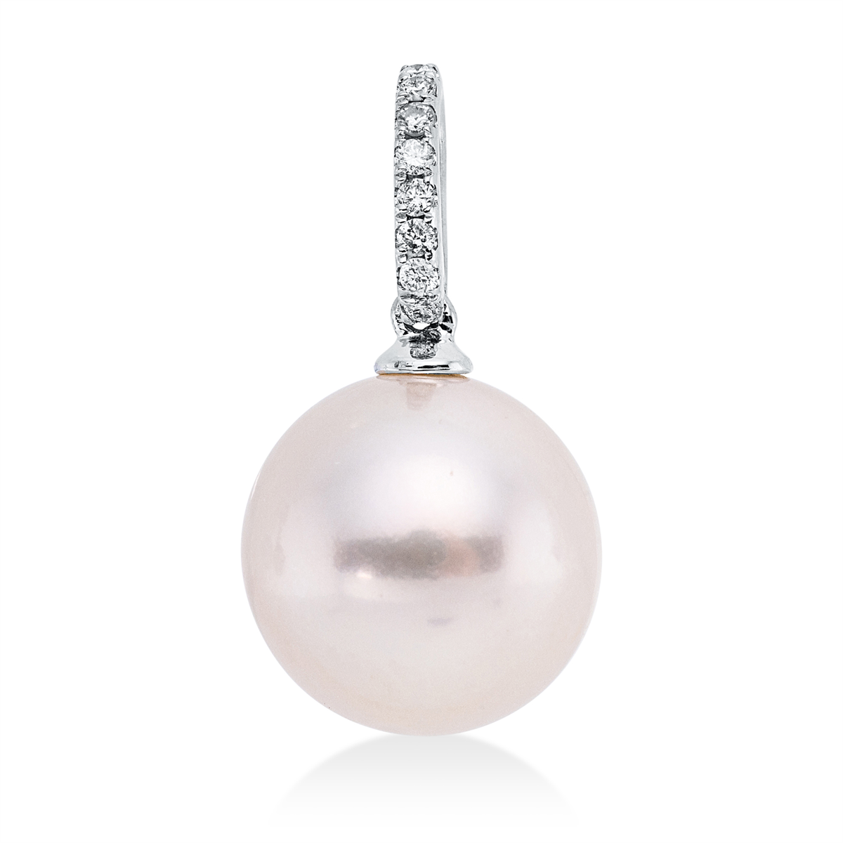 Anhänger  18kt Weißgold mit 0,06ct Diamanten