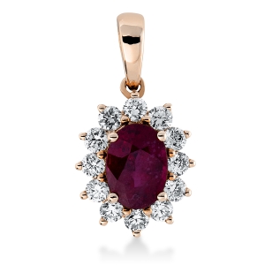 Anhänger 4er-Krappe 18 kt RG, mit Öse