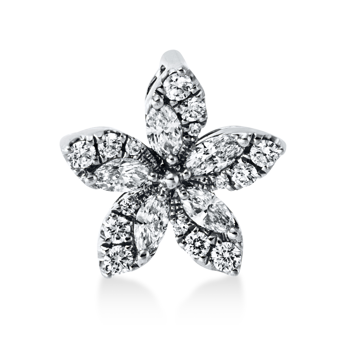 Anhänger 18 kt WG Blume