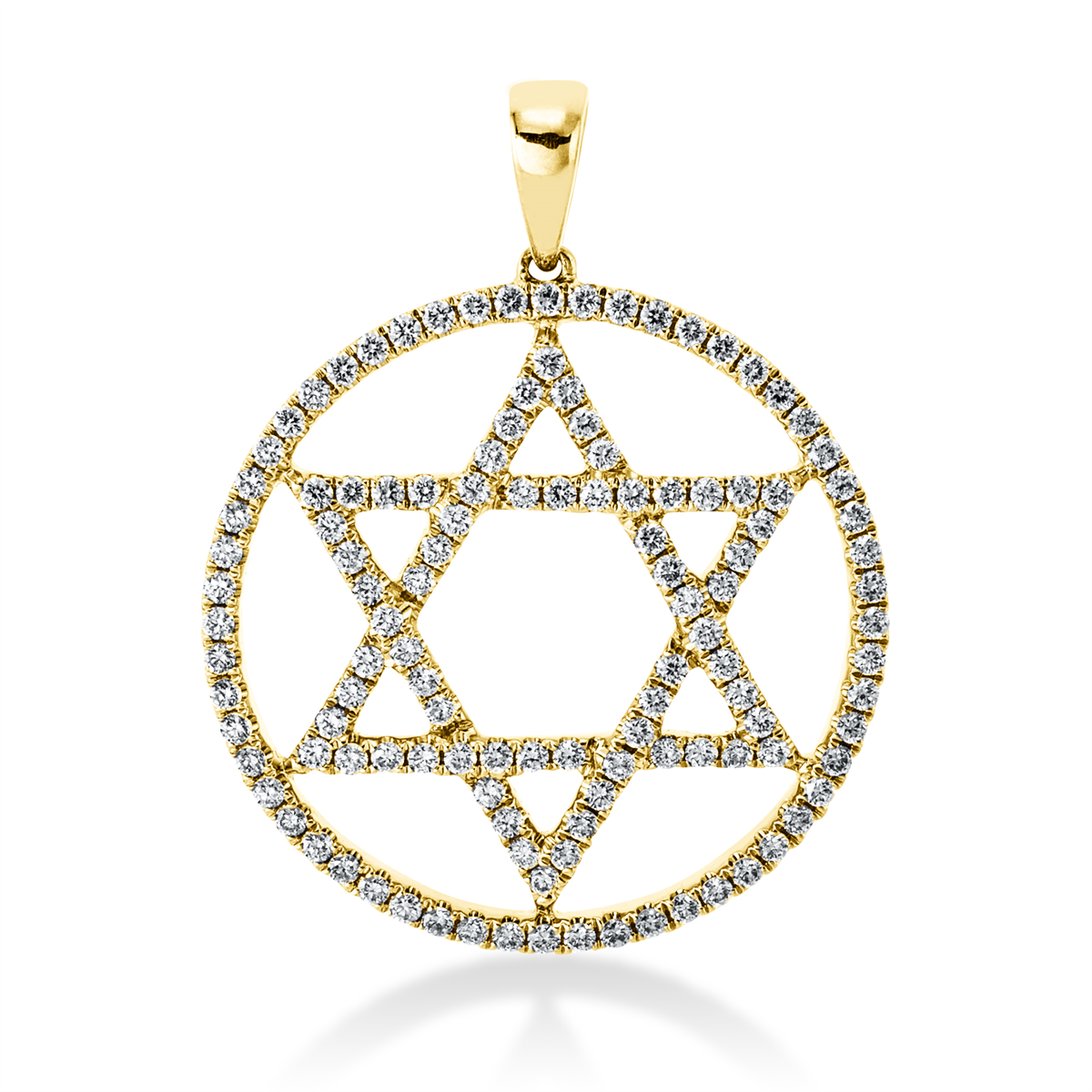 Anhänger 18 kt GG Davidstern, mit Öse