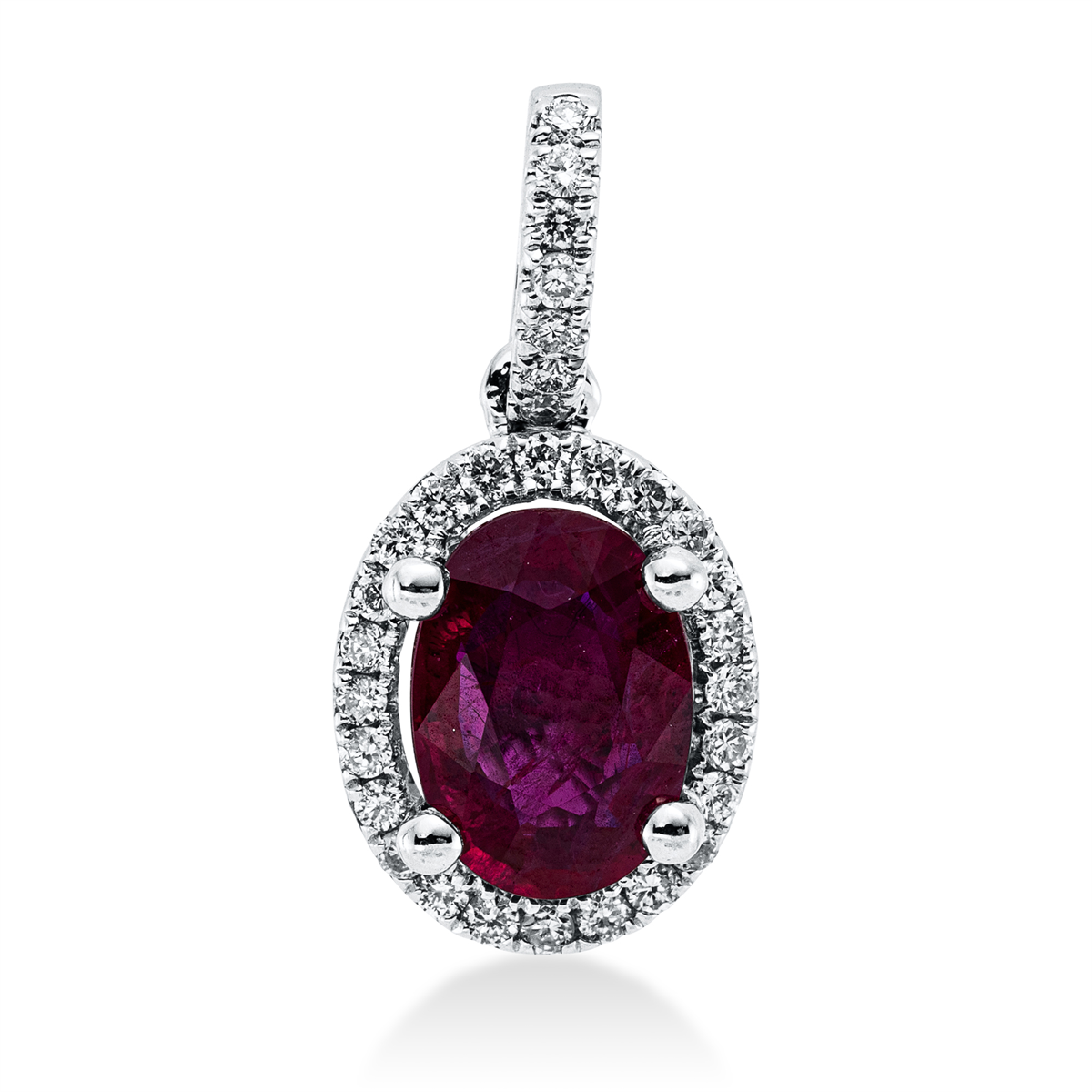 Anhänger 4er-Krappe 18 kt WG, mit Öse