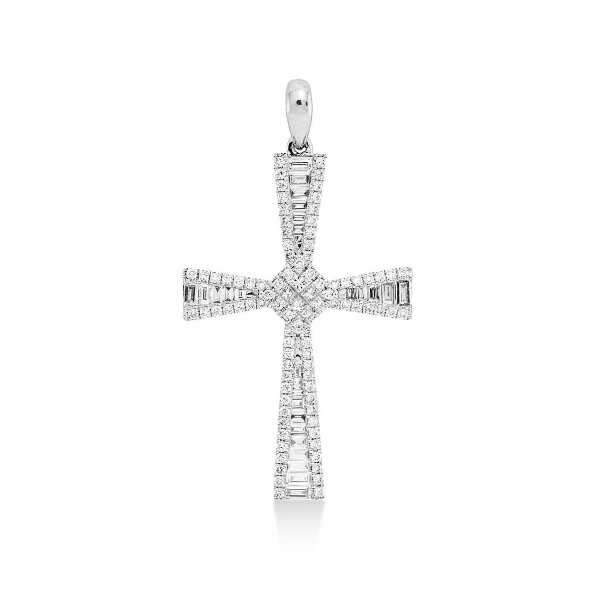 Anhänger 18 kt WG Kreuz, mit Öse