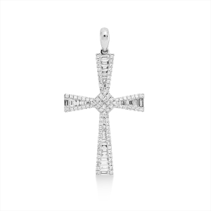 Anhänger 18 kt WG Kreuz, mit Öse