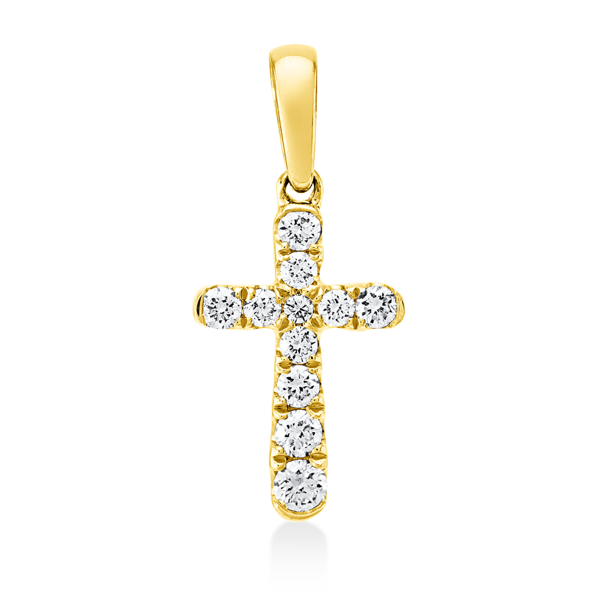 Anhänger 18 kt GG Kreuz, mit Öse