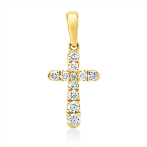 Anhänger 18 kt GG Kreuz, mit Öse