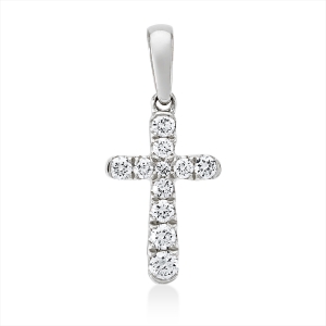 Anhänger 18 kt GG Kreuz, mit Öse