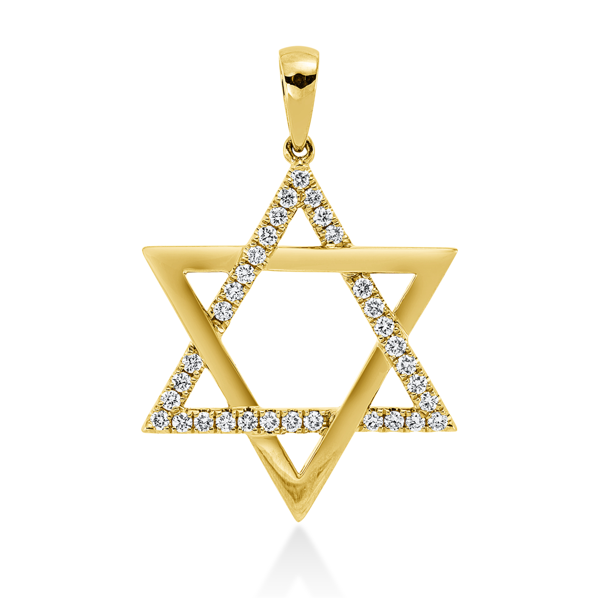 Anhänger 18 kt GG Davidstern, mit Öse