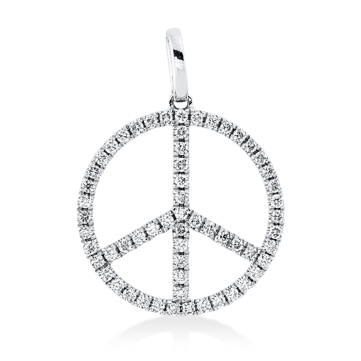 Anhänger  18kt Weißgold mit 0,32ct Diamanten