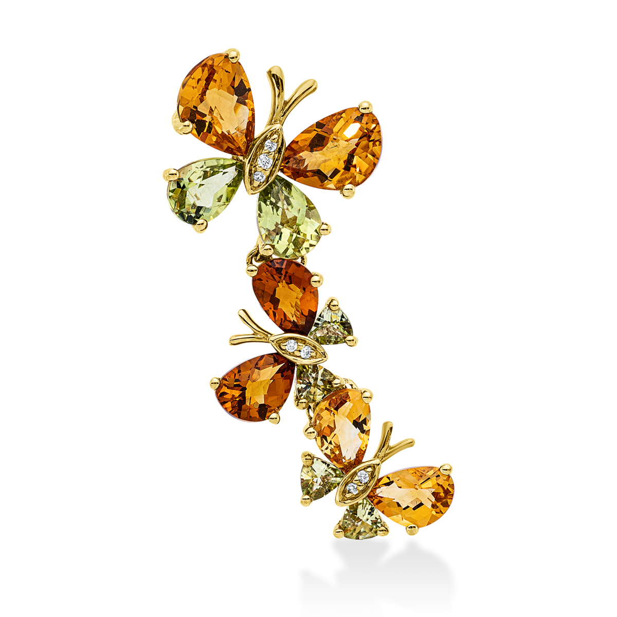 Anhänger 18 kt GG Schmetterling