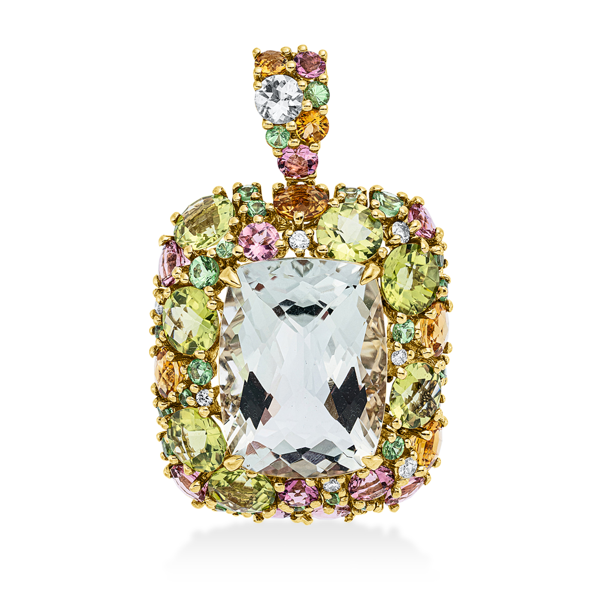 Anhänger 18 kt GG, mit Öse