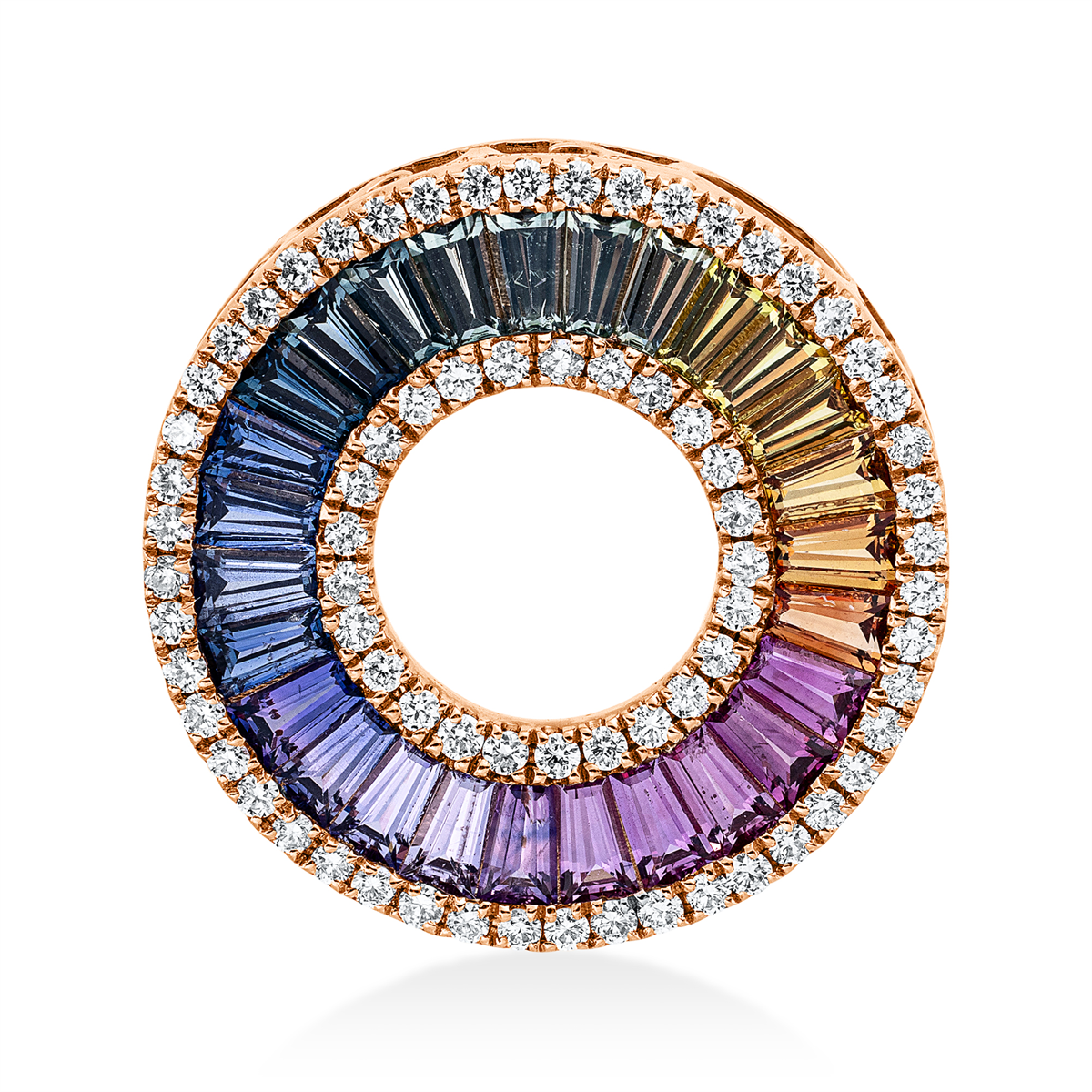 Anhänger 18 kt RG Kreis