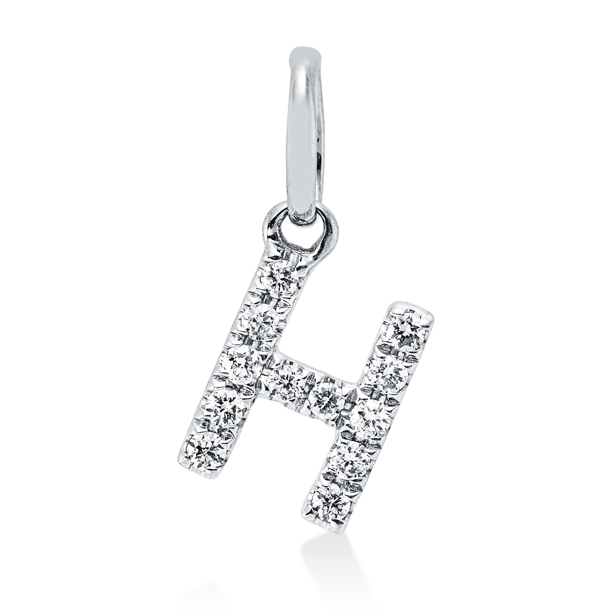 Anhänger 18 kt WG H, mit Öse