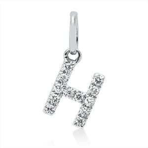 Anhänger 18 kt WG H, mit Öse