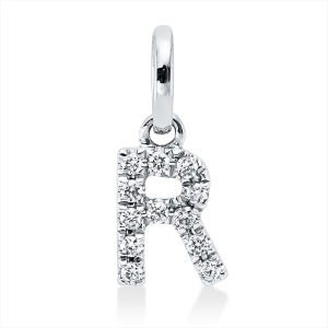 Anhänger 18 kt WG R, mit Öse