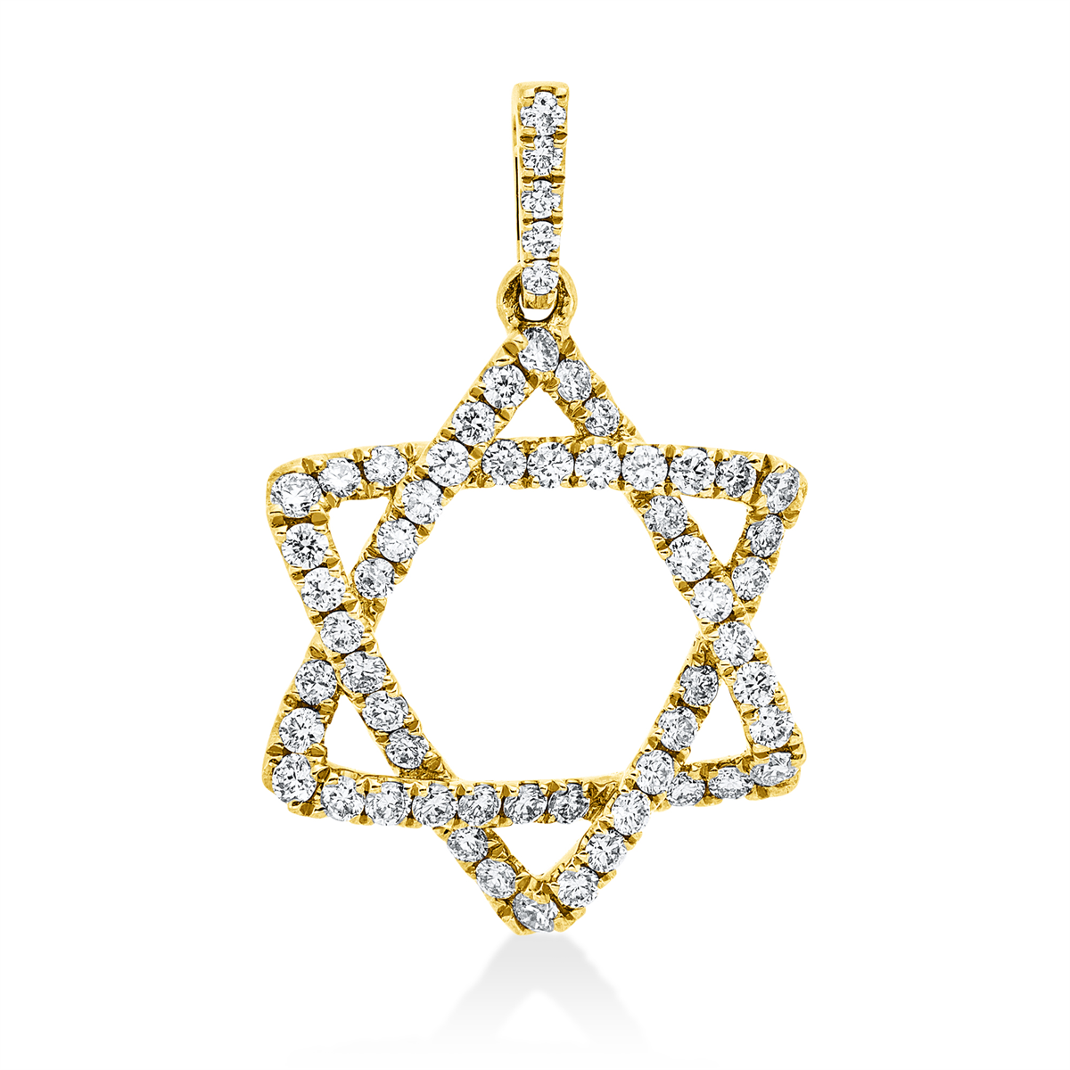 Anhänger 18 kt GG Stern, mit Öse