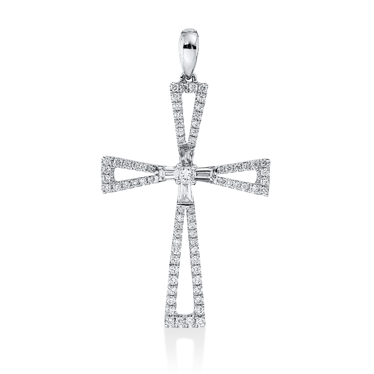 Anhänger 18 kt WG Kreuz, mit Öse