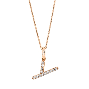 Collier 18 kt RG Y