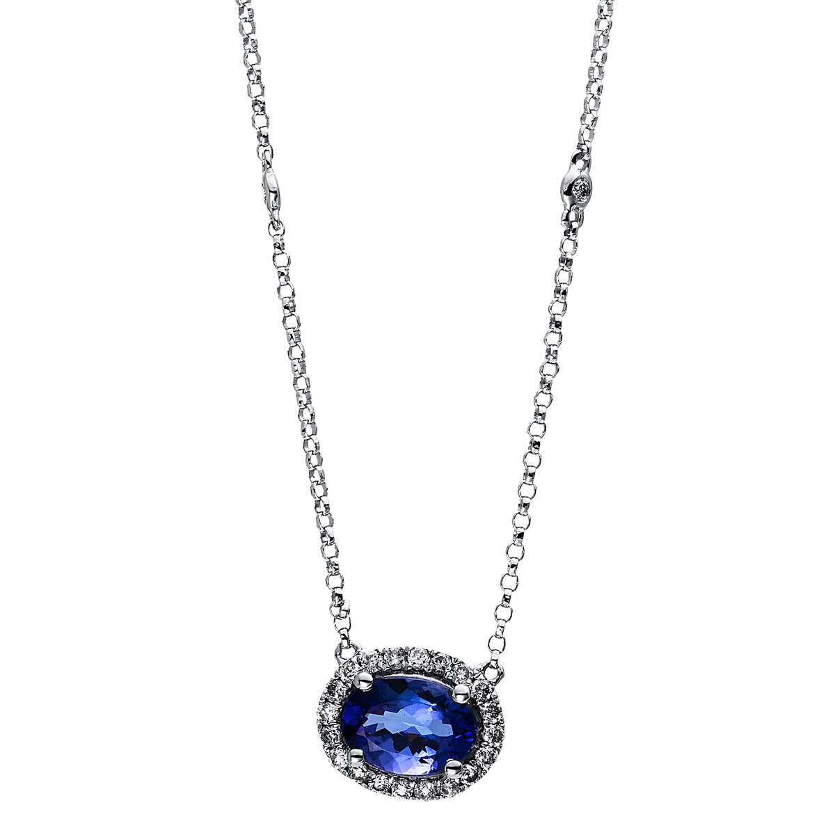 Collier 4er-Krappe 14 kt WG