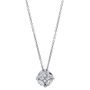 Collier  18kt Weißgold mit 0,55ct Diamanten