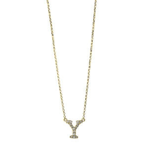Collier 18 kt GG Y, mit ZÖ 38.1 cm + 40.6 cm
