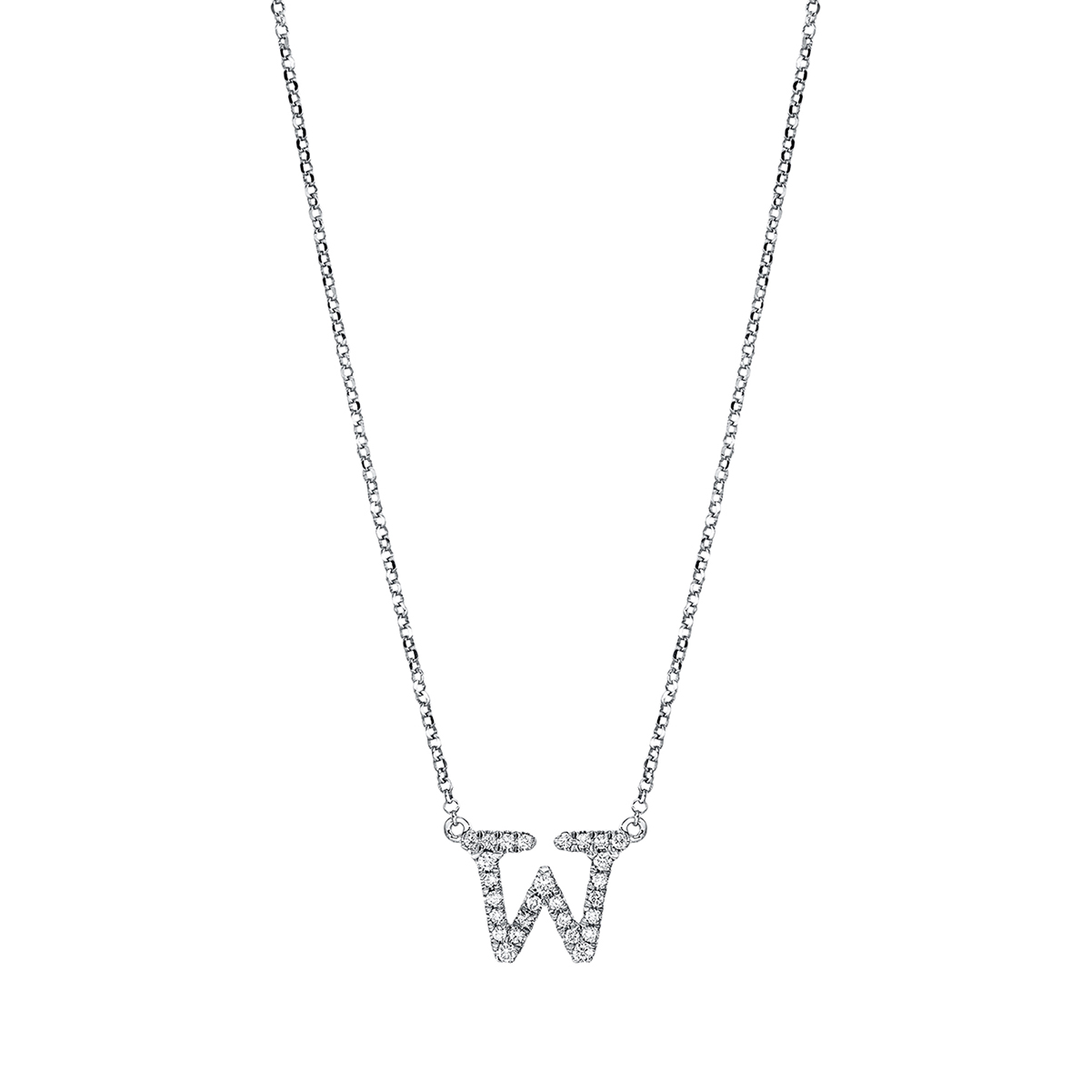 Collier 18 kt WG W