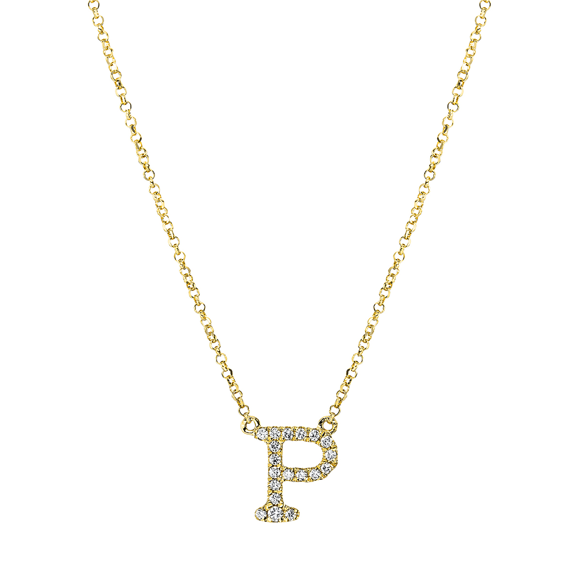 Collier 18 kt GG P, mit ZÖ 38 cm ,  40,6 cm