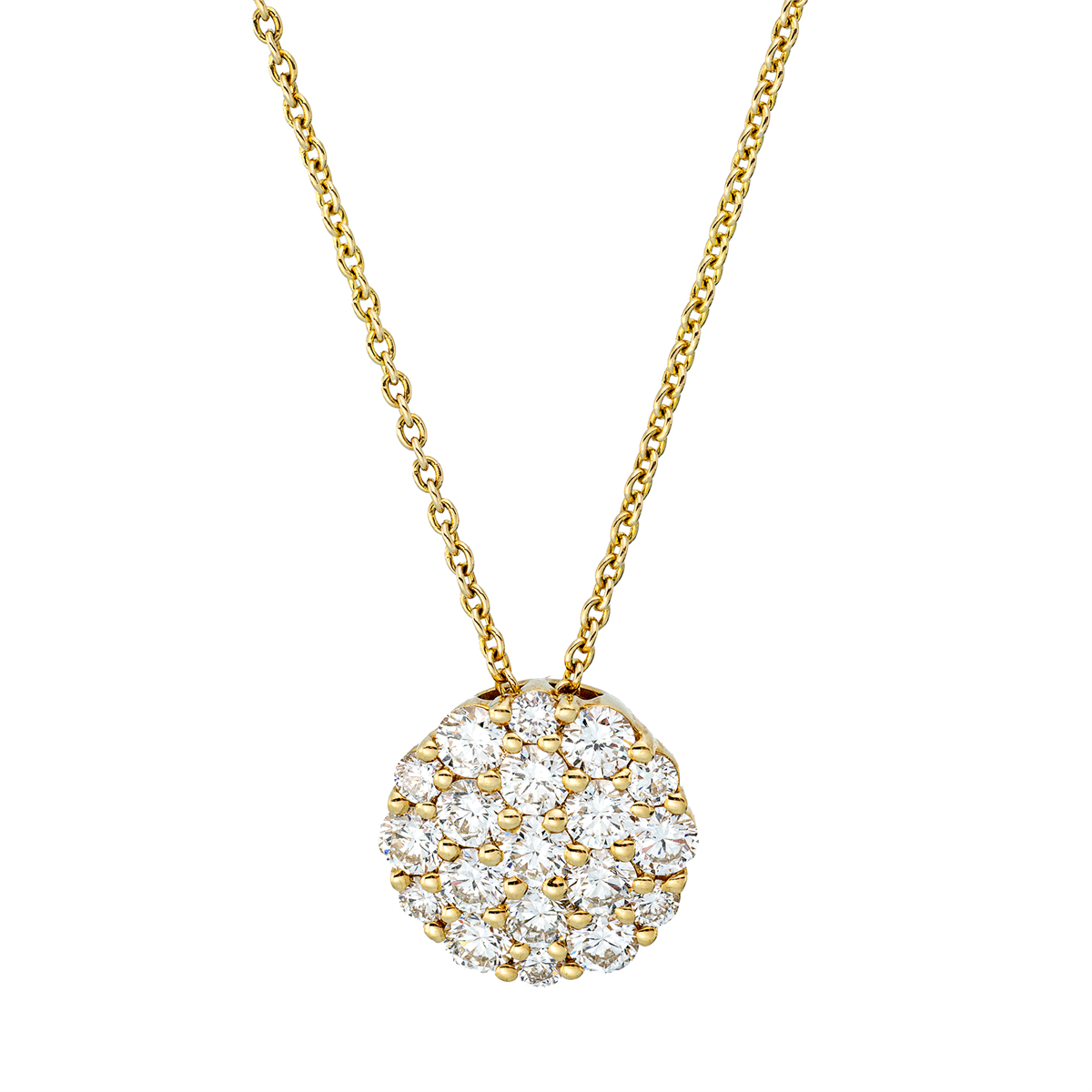 Collier 18 kt GG, mit ZÖ 38,5 cm