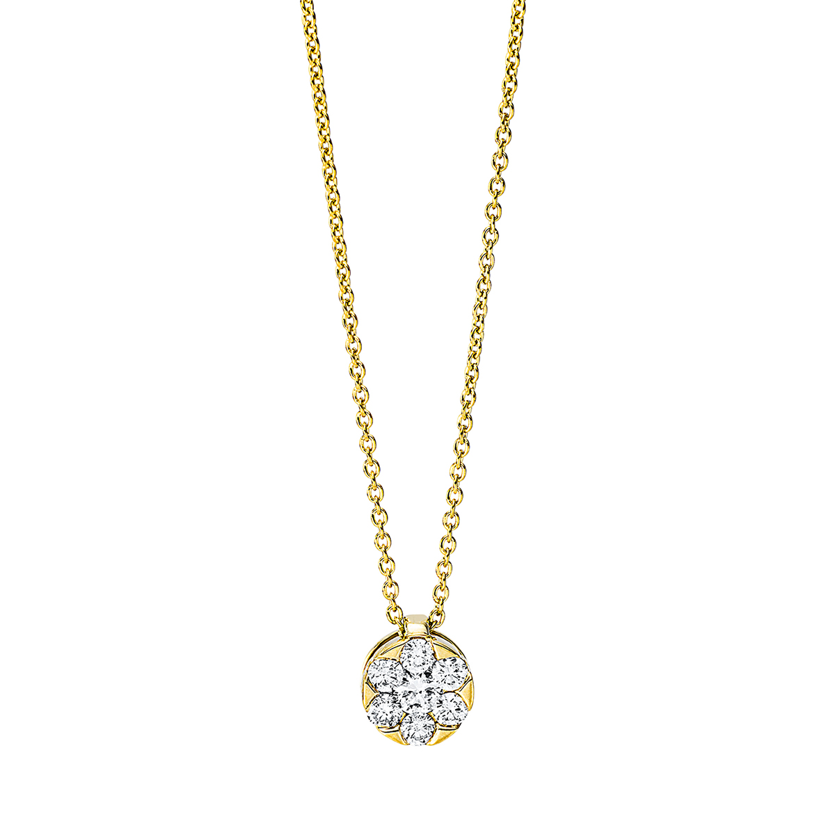 Collier 18 kt GG, mit ZÖ 42 cm