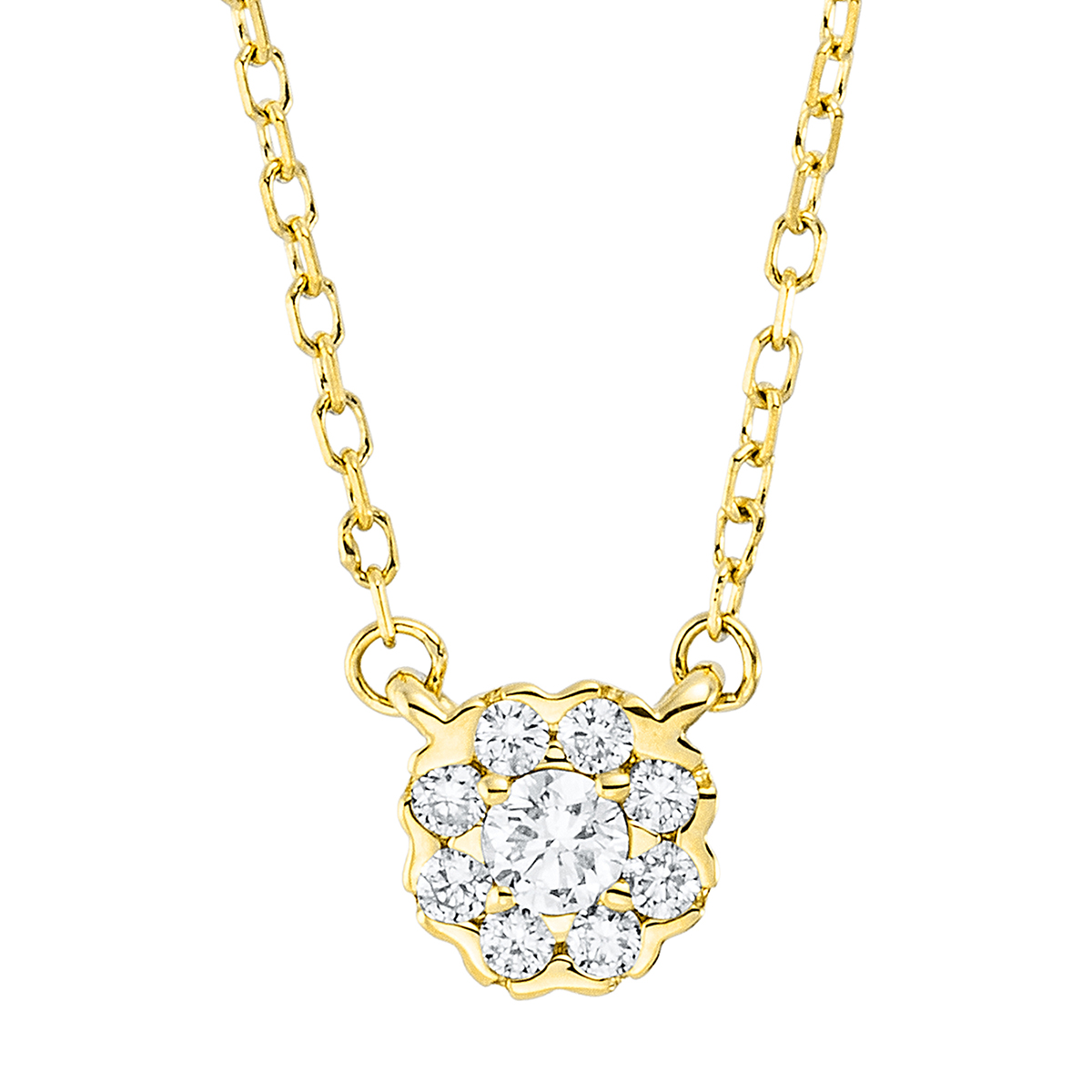 Collier 18 kt GG, mit ZÖ 40 cm