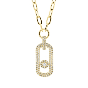 Pavé Collier  18kt Gelbgold mit 0,65ct Diamanten