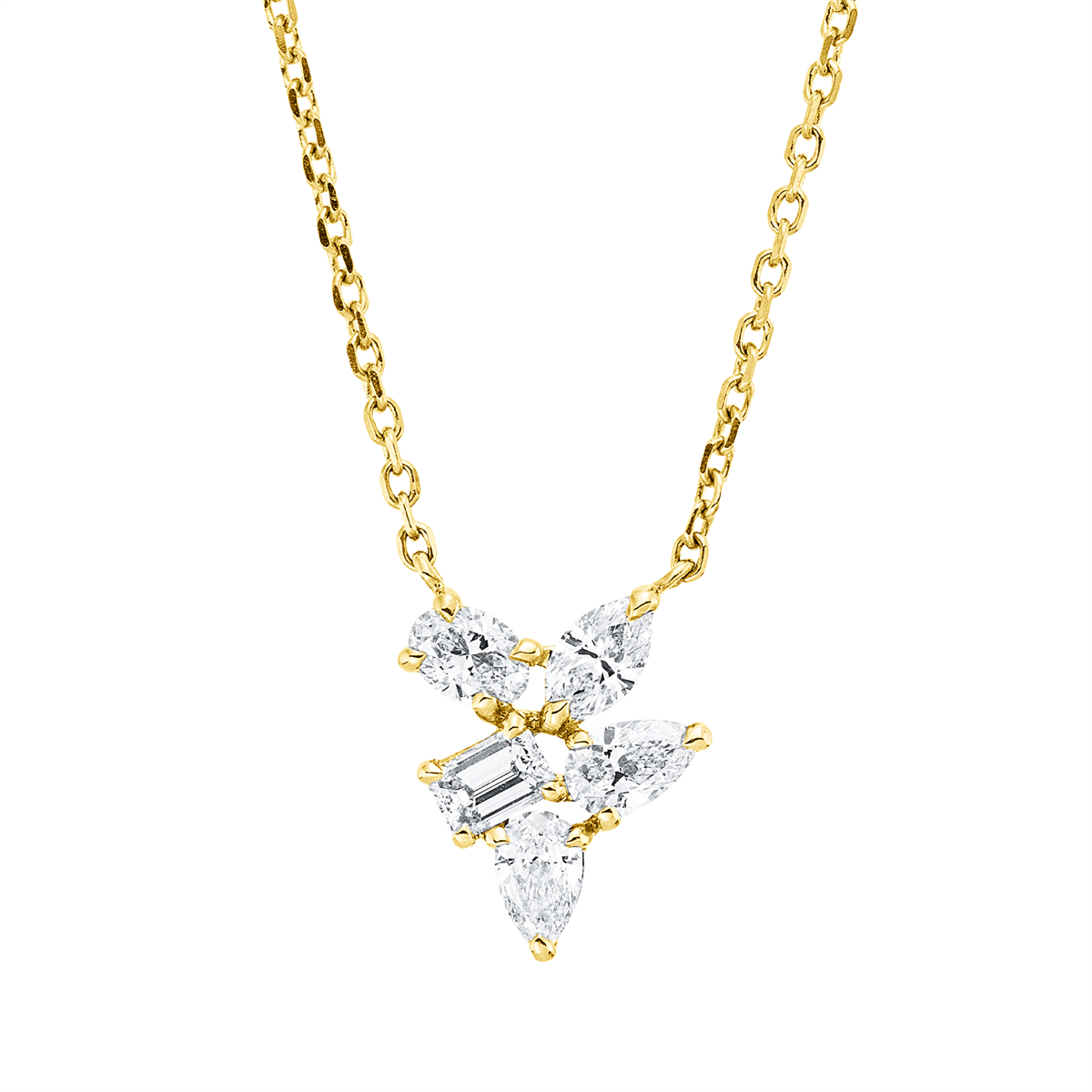 Collier 18 kt GG, mit ZÖ 42 cm