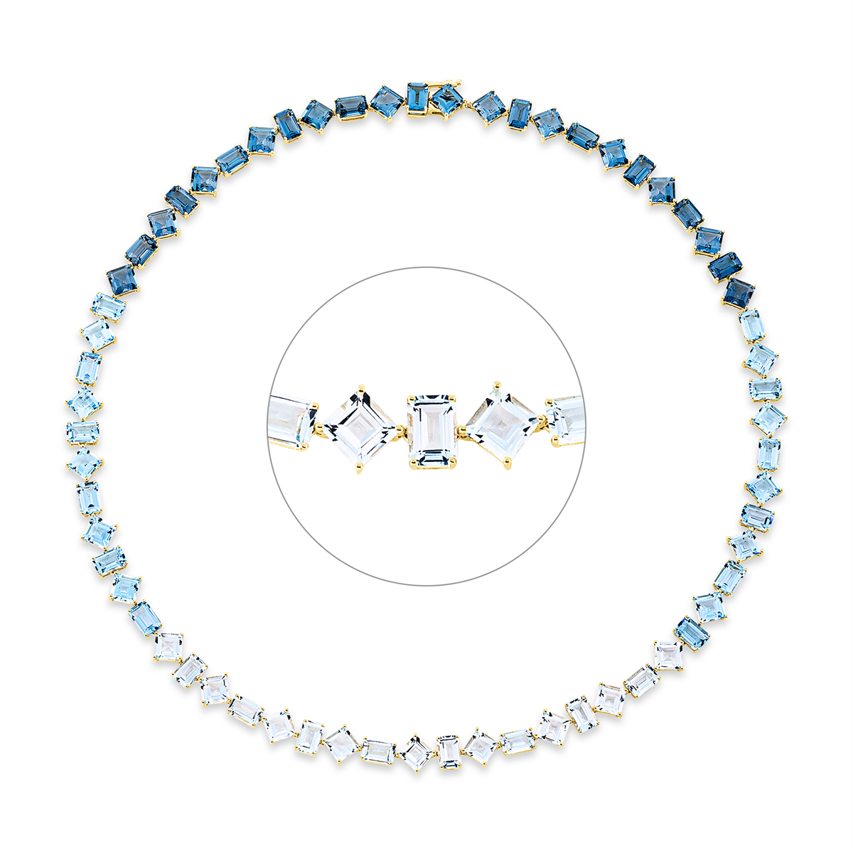 Collier 4er-Krappe 18 kt GG