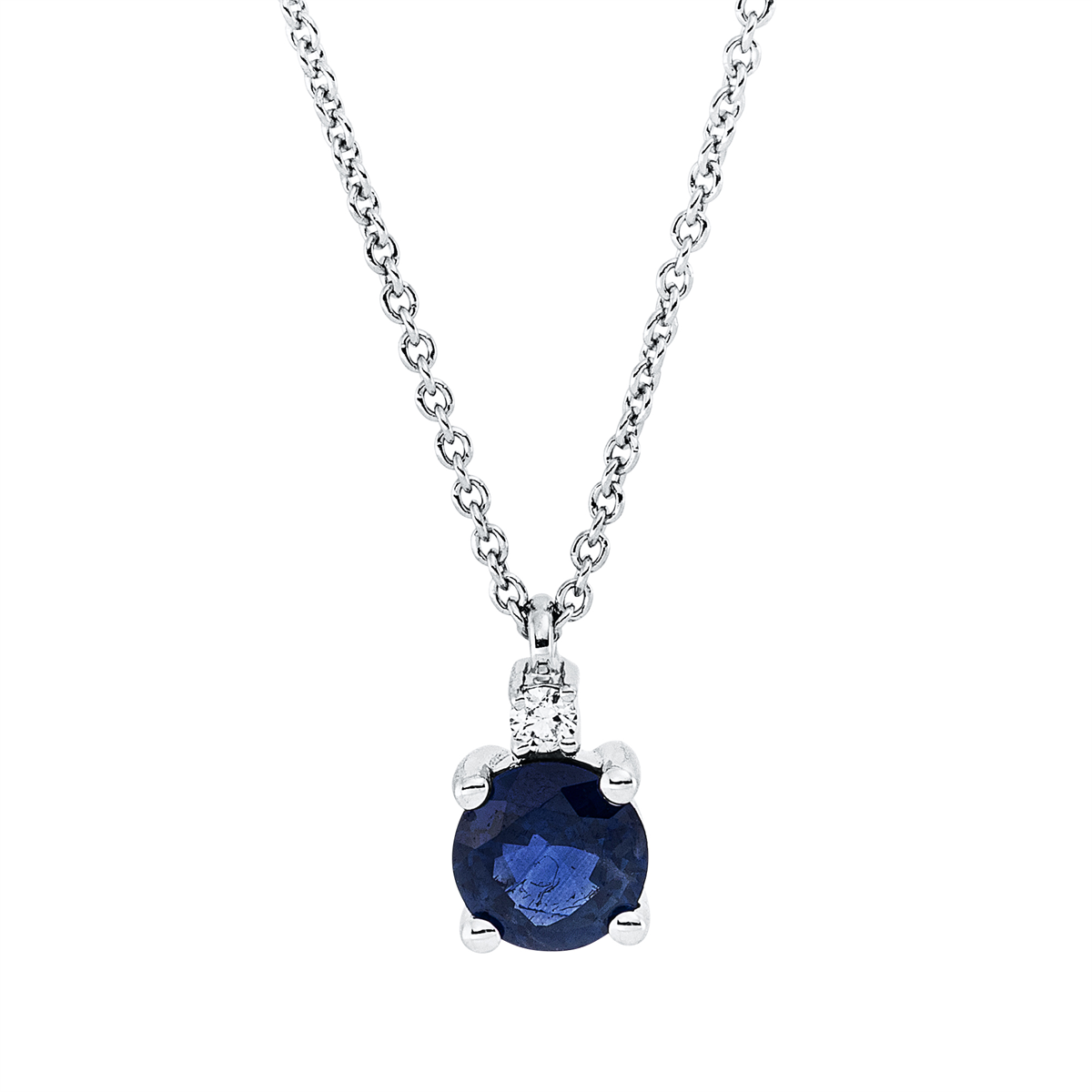 Collier 18 kt WG, mit Öse