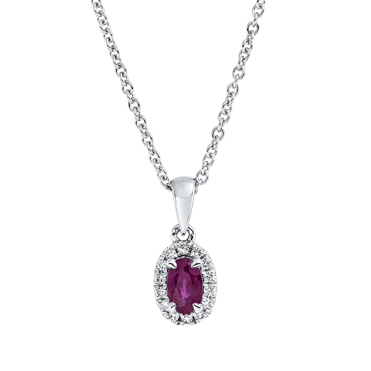 Collier 4er-Krappe 18 kt WG, mit ZÖ 42 cm