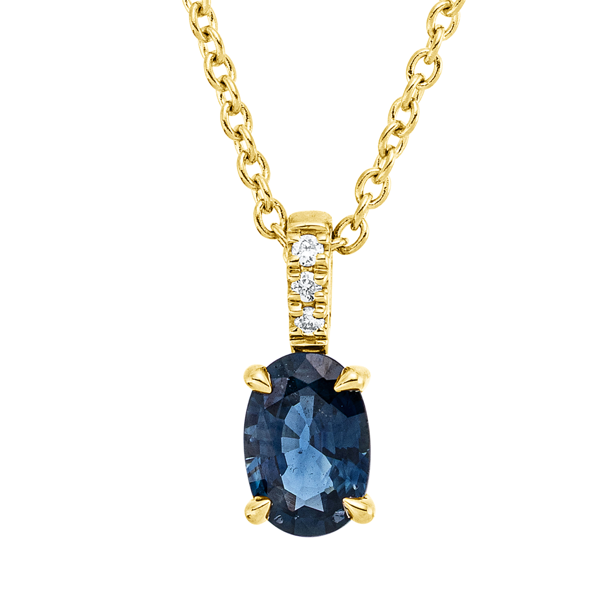 Collier 4er-Krappe 18 kt GG, mit ZÖ 42 cm