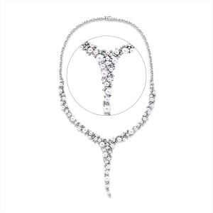 Collier  18kt Weißgold mit 2,58ct Diamanten