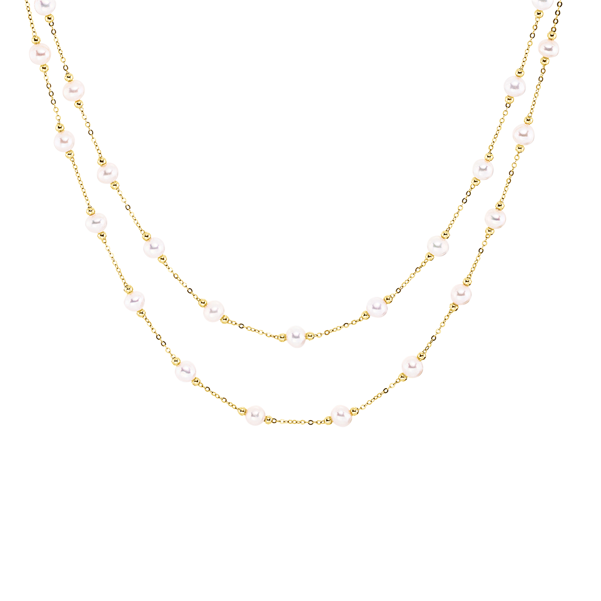 Collier  18kt Gelbgold mit 0,11ct Diamanten