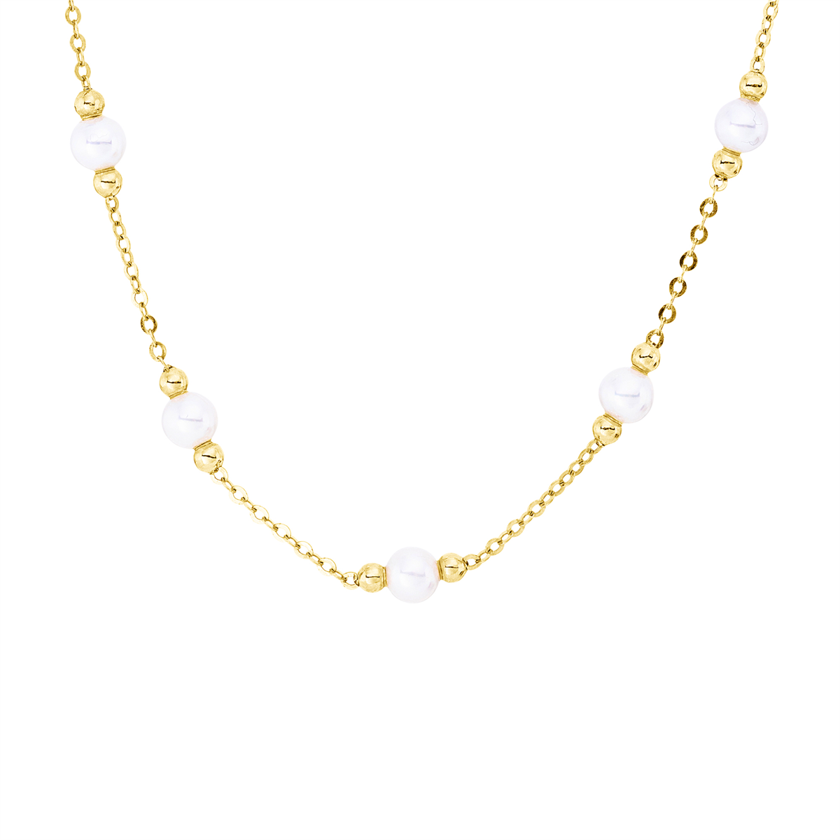 Collier  18kt Gelbgold adjustable chain with silicon mit 0,00ct Diamanten