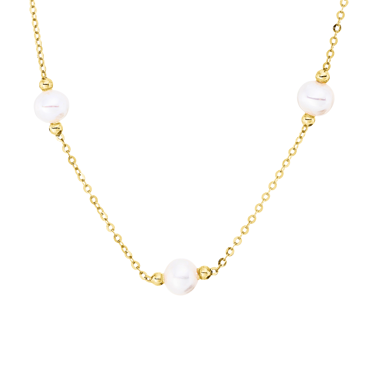 Collier  18kt Gelbgold mit ZÖ 42 cm mit 0,00ct Diamanten