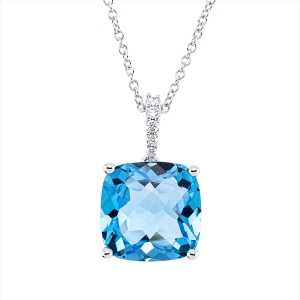 Collier 18 kt WG, mit ZÖ 42 cm